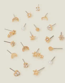 Accessorize 10-Pack Celestial Sparkle Stud Earrings