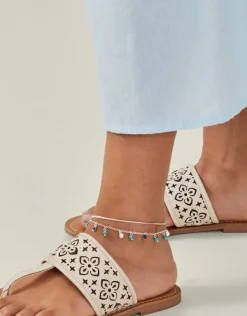 Accessorize 2-Pack Charm Chain Anklets