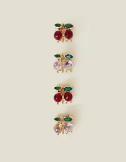 Accessorize 4-Pack Cherry Gem Claw Clip