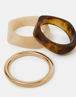 Accessorize 3-Pack Chunky Resin Bangles