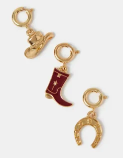 Accessorize 3-Pack Cowboy Jewellery Charms