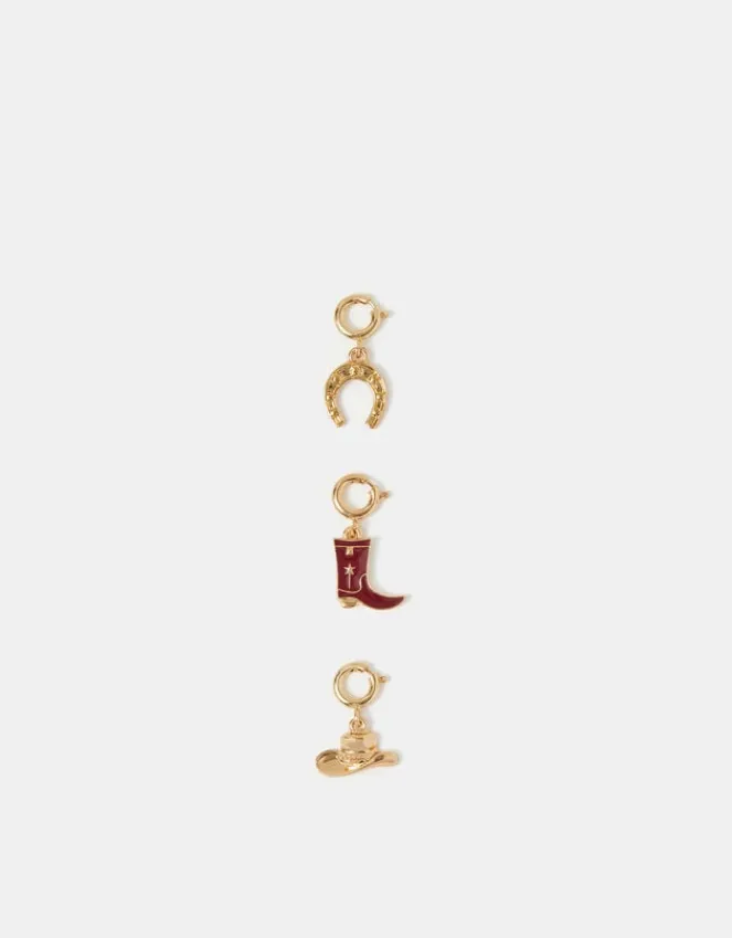Accessorize 3-Pack Cowboy Jewellery Charms