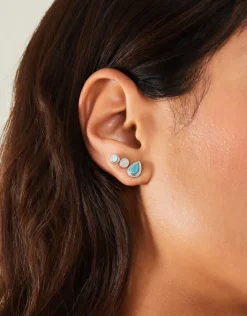 Accessorize 10-Pack Crystal Stud and Hoop Earrings