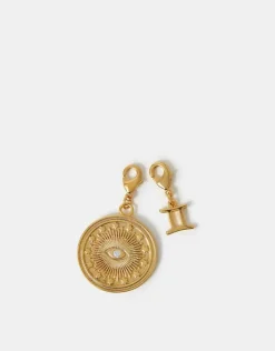 Accessorize 2-Pack 14ct Gold-Plated Zodiac Charms Gold