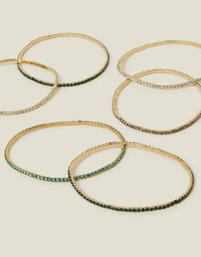 Accessorize 6-Pack Cupchain Stretch Bracelets