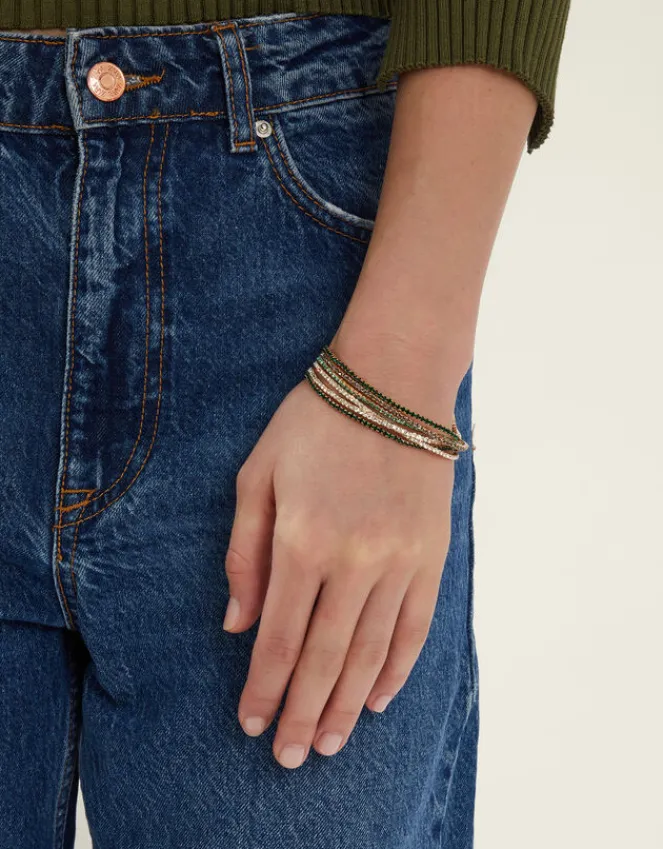 Accessorize 6-Pack Cupchain Stretch Bracelets