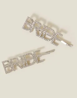 Accessorize 2-Pack Diamante Bride Hair Slides