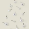 Accessorize 8-Pack Faux Pearl Stud Earrings