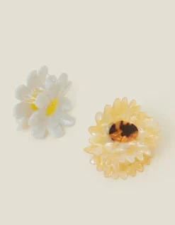 Accessorize 2-Pack Flower Claw Clips