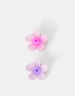 Accessorize 2-Pack Flower Claw Clips