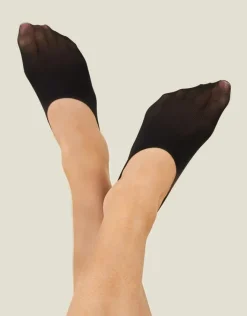 Accessorize 2-Pack Footsie Socks Black