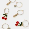 Accessorize 3-Pack Fruity Charm Hoop Earrings