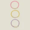 Accessorize 3-Pack Girls BBF Bead Friendship Bracelets