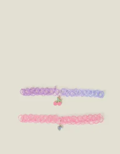 Accessorize 2-Pack Girls Fruit Choker Necklaces