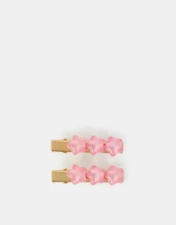 Accessorize 2-Pack Girls Glitter Star Hair Slides