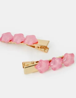 Accessorize 2-Pack Girls Glitter Star Hair Slides