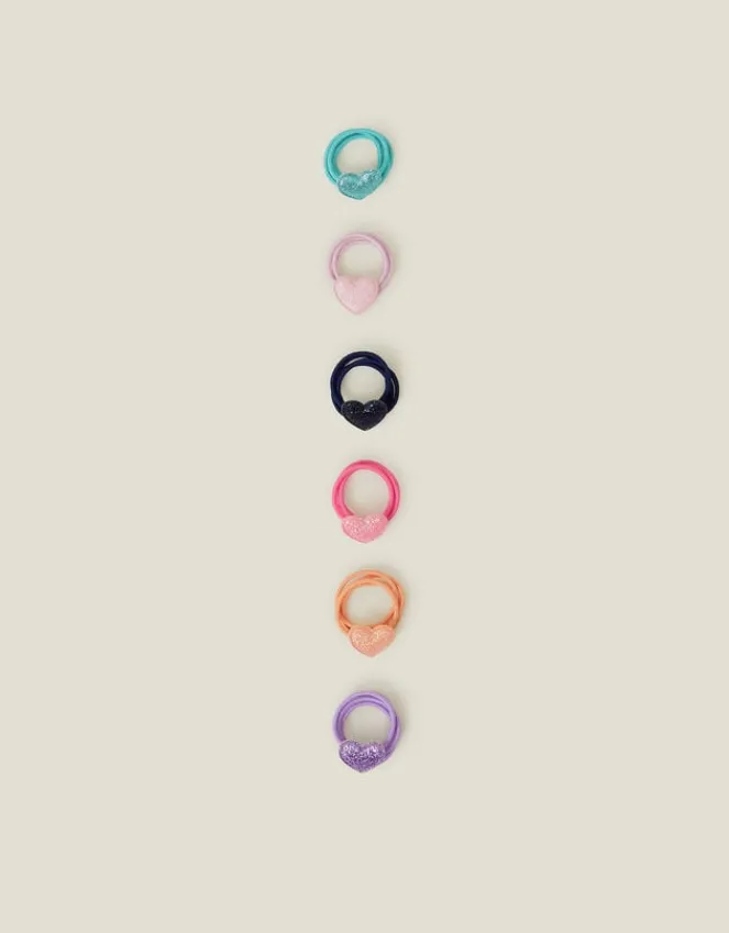 Accessorize 12-Pack Girls Heart Hair Bands