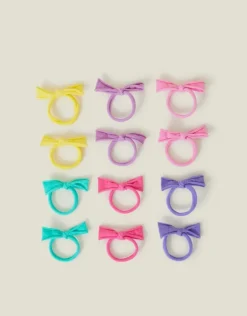 Accessorize 12-Pack Girls Mini Tie Hair Bands