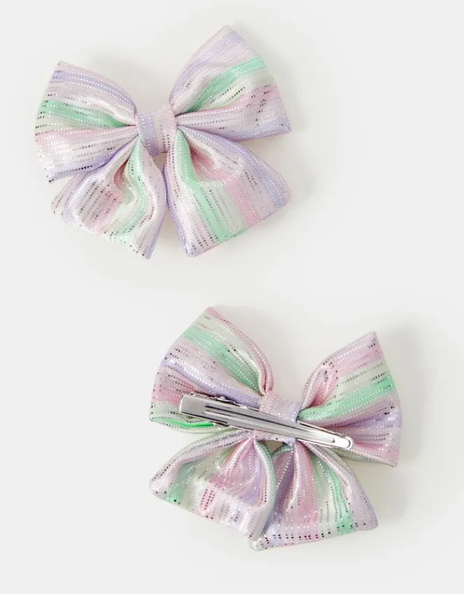 Accessorize 2-Pack Girls Ombre Bow Hair Clips