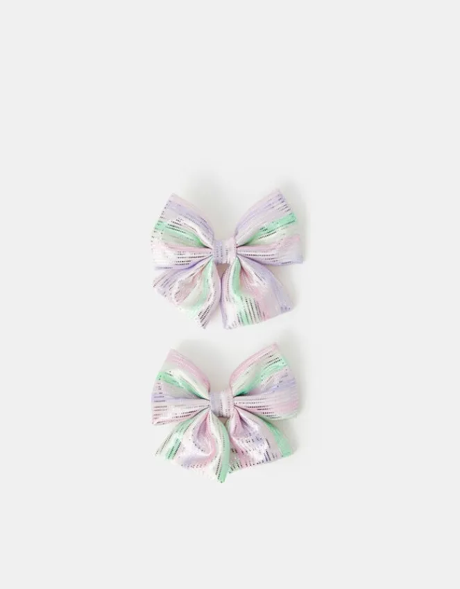 Accessorize 2-Pack Girls Ombre Bow Hair Clips