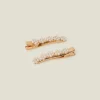 Accessorize 2-Pack Girls Pearl Hair Clips
