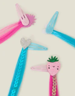 Accessorize 4-Pack Girls Strawberry Faux Hair Clips