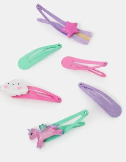 Accessorize 6-Pack Girls Unicorn Hair Clips