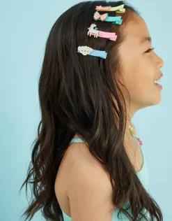 Accessorize 4-Pack Girls Unicorn Salon Hair Clips