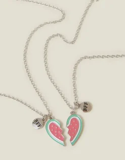 Accessorize 2-Pack Girls Watermelon 'BFF' Necklace