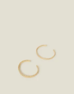Accessorize 2-Pack Hammered Cuff Bracelets