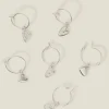 Accessorize 3-Pack Heart Hoop Earrings