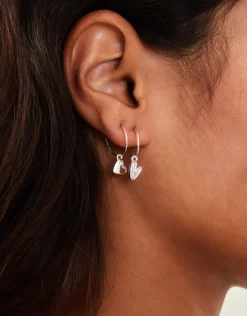 Accessorize 3-Pack Heart Hoop Earrings
