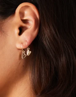 Accessorize 3-Pack Heart Hoop Earrings