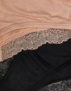 Accessorize 2-Pack Lace-Back Brazilian Briefs Multi