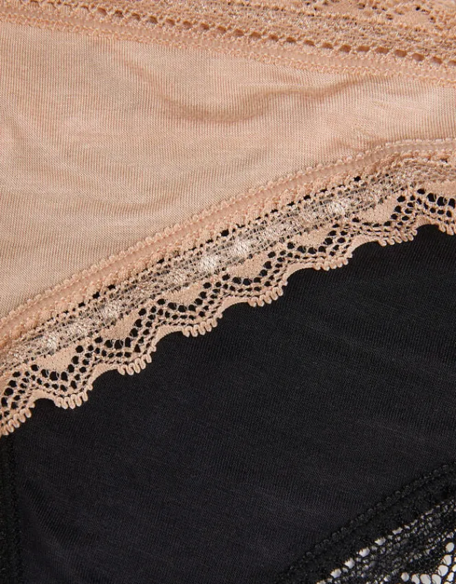 Accessorize 2-Pack Lace-Trim Thongs Multi