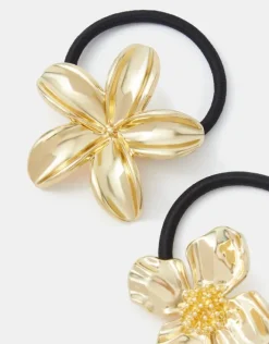 Accessorize 2-Pack Metal Flower Hair Bands