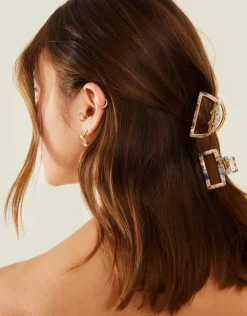 Accessorize 2-Pack Metal Resin Claw Clips