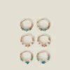 Accessorize 3-Pack Mini Facet Hoop Earrings