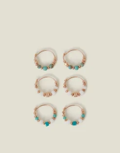 Accessorize 3-Pack Mini Facet Hoop Earrings