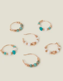 Accessorize 3-Pack Mini Facet Hoop Earrings