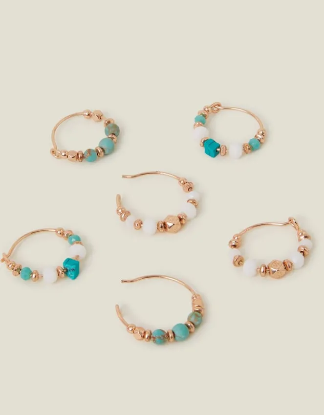 Accessorize 3-Pack Mini Facet Hoop Earrings