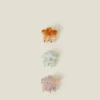 Accessorize 3-Pack Mini Flower Claw Clips