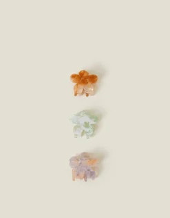 Accessorize 3-Pack Mini Flower Claw Clips