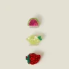 Accessorize 3-Pack Mini Fruit Claw Clips