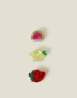 Accessorize 3-Pack Mini Fruit Claw Clips