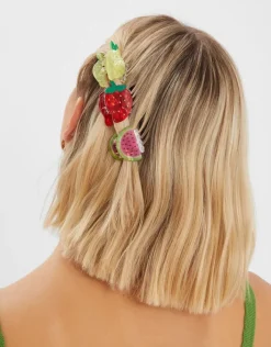 Accessorize 3-Pack Mini Fruit Claw Clips