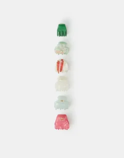 Accessorize 6-Pack Mini Resin Claw Clips