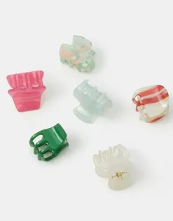 Accessorize 6-Pack Mini Resin Claw Clips