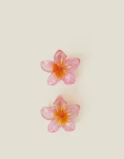 Accessorize 2-Pack Mini Tropical Flower Claw Clips
