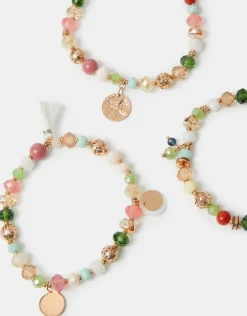 Accessorize 3-Pack Mix Bead Bracelet